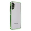 BUĞZ Samsung Galaxy A04s Kılıf Razer Lensli Silikon - Yeşil