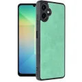 BUĞZ Samsung Galaxy A06 Kılıf Aras Deri Kapak - Koyu Yeşil