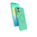BUĞZ Samsung Galaxy A06 Regal Magsafe Standlı Kapak - Yeşil