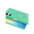 BUĞZ Samsung Galaxy A06 Regal Magsafe Standlı Kapak - Yeşil