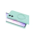 BUĞZ Samsung Galaxy A07 4g Regal Magsafe Standlı Kapak - Su Yeşili