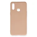 BUĞZ Samsung Galaxy A10s Kılıf Nano İçi Kadife Silikon - Pudra