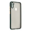 BUĞZ Samsung Galaxy A11 Kılıf Montreal Silikon Kapak - Yeşil