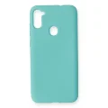 BUĞZ Samsung Galaxy A11 Kılıf Nano İçi Kadife Silikon - Turkuaz