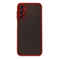 BUĞZ Samsung Galaxy A14 4g Kılıf Montreal Silikon Kapak - Kırmızı