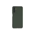 BUĞZ Samsung Galaxy A14 4g Kılıf Nano İçi Kadife Silikon - Koyu Yeşil