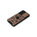 BUĞZ Samsung Galaxy A14 4g Kılıf Pars Lens Yüzüklü Silikon - Rose Gold