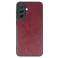 BUĞZ Samsung Galaxy A15 4g Kılıf Aras Deri Kapak - Bordo
