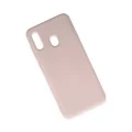 BUĞZ Samsung Galaxy A20 Kılıf Nano İçi Kadife Silikon - Pudra