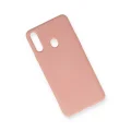 BUĞZ Samsung Galaxy A20s Kılıf Nano İçi Kadife Silikon - Pudra