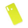 BUĞZ Samsung Galaxy A20s Kılıf Nano İçi Kadife Silikon - Sarı