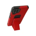 BUĞZ Samsung Galaxy A22 Kılıf Mega Standlı Silikon - Kırmızı