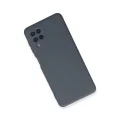 BUĞZ Samsung Galaxy A22 Kılıf Nano İçi Kadife Silikon - Gri