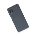 BUĞZ Samsung Galaxy A22 Kılıf Nano İçi Kadife Silikon - Gri