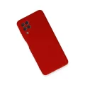 BUĞZ Samsung Galaxy A22 Kılıf Nano İçi Kadife Silikon - Kırmızı