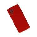 BUĞZ Samsung Galaxy A22 Kılıf Nano İçi Kadife Silikon - Kırmızı