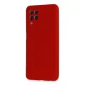 BUĞZ Samsung Galaxy A22 Kılıf Nano İçi Kadife Silikon - Kırmızı