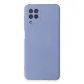 BUĞZ Samsung Galaxy A22 Kılıf Nano İçi Kadife Silikon - Lila
