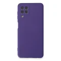 BUĞZ Samsung Galaxy A22 Kılıf Nano İçi Kadife Silikon - Mor