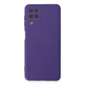 BUĞZ Samsung Galaxy A22 Kılıf Nano İçi Kadife Silikon - Mor