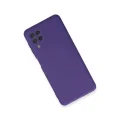 BUĞZ Samsung Galaxy A22 Kılıf Nano İçi Kadife Silikon - Mor