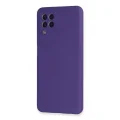BUĞZ Samsung Galaxy A22 Kılıf Nano İçi Kadife Silikon - Mor