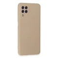 BUĞZ Samsung Galaxy A22 Kılıf Nano İçi Kadife Silikon - Pudra