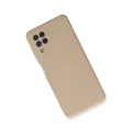 BUĞZ Samsung Galaxy A22 Kılıf Nano İçi Kadife Silikon - Pudra