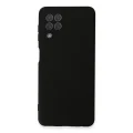BUĞZ Samsung Galaxy A22 Kılıf Nano İçi Kadife Silikon - Siyah