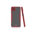 BUĞZ Samsung Galaxy A22 Kılıf Platin Silikon - Kırmızı