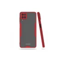 BUĞZ Samsung Galaxy A22 Kılıf Platin Silikon - Kırmızı