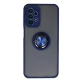BUĞZ Samsung Galaxy A23 4g Kılıf Montreal Yüzüklü Silikon Kapak - Lacivert