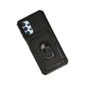 BUĞZ Samsung Galaxy A23 4g Kılıf Pars Lens Yüzüklü Silikon - Siyah