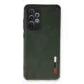 BUĞZ Samsung Galaxy A33 5g Kılıf Loop Deri Silikon - Yeşil