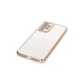 BUĞZ Samsung Galaxy A33 5g Kılıf Razer Lensli Silikon - Gold