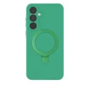 BUĞZ Samsung Galaxy A35 5g Regal Magsafe Standlı Kapak - Yeşil