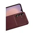 BUĞZ Samsung Galaxy A36 Kılıf Auto Focus Karbon Kapak - Bordo