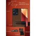 BUĞZ Samsung Galaxy A36 Kılıf Flip Cover - Taba