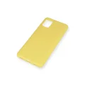 BUĞZ Samsung Galaxy A51 Kılıf Nano İçi Kadife Silikon - Sarı