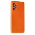 BUĞZ Samsung Galaxy A52 Kılıf Nano İçi Kadife Silikon - Turuncu