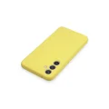 BUĞZ Samsung Galaxy A54 5g Kılıf Nano İçi Kadife Silikon - Sarı