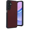 BUĞZ Samsung Galaxy A55 5g Kılıf Aras Deri Kapak - Bordo
