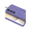 BUĞZ Samsung Galaxy A55 5g Regal Magsafe Standlı Kapak - Lila