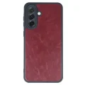 BUĞZ Samsung Galaxy A56 Kılıf Aras Deri Kapak - Bordo