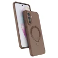 BUĞZ Samsung Galaxy A57 5g Regal Magsafe Standlı Kapak - Çöl Titanyum