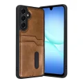 BUĞZ Samsung Galaxy A57 5g Sara Kartvizitli Deri Kılıf - Taba