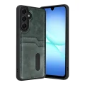 BUĞZ Samsung Galaxy A57 5g Sara Kartvizitli Deri Kılıf - Yeşil