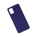 BUĞZ Samsung Galaxy A71 Kılıf Nano İçi Kadife Silikon - Mor