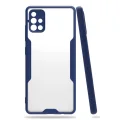 BUĞZ Samsung Galaxy A71 Kılıf Platin Silikon - Lacivert