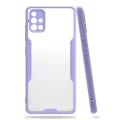 BUĞZ Samsung Galaxy A71 Kılıf Platin Silikon - Lila